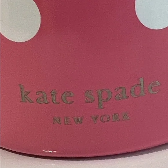 Kate Spade 24 oz Stainless Steel Tumbler Pink Polka Dot New - Picture 6 of 6
